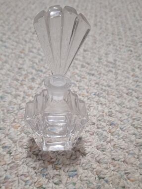 Clear Glass Decorative Perfume Bottle - Home Accents